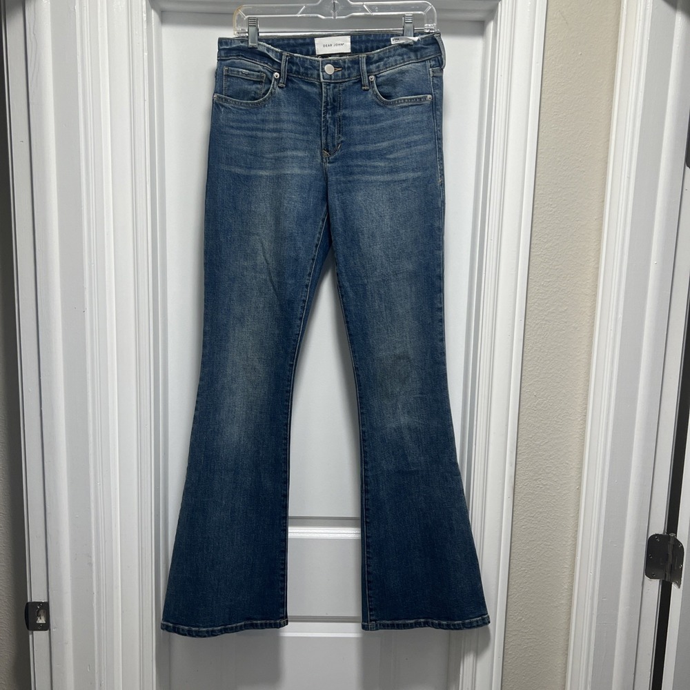 Dear John Women's Blue Flared Denim Jeans Cotton Size 28x34